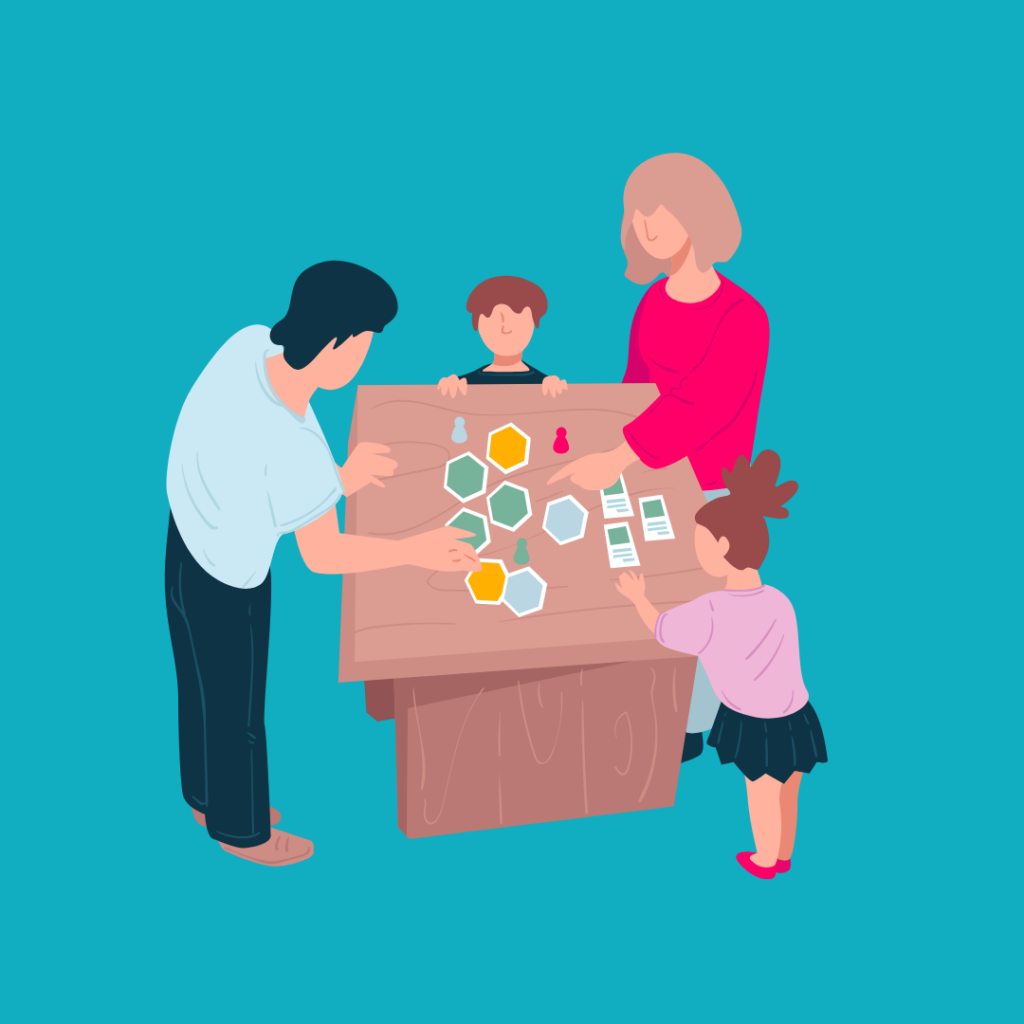 Jeu en famille.
